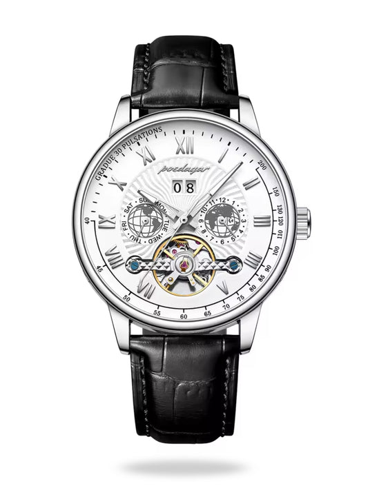 Luminarch 41mm Watch, White Silver | Vayllor