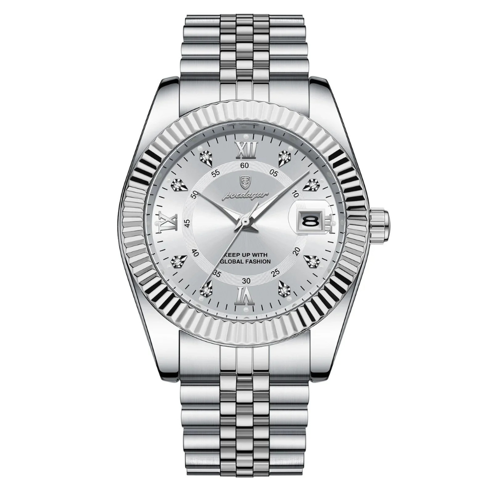 SilverStar 40mm Watch, White | Vayllor