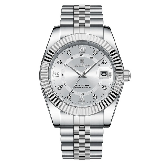 SilverStar 40mm Watch, White | Vayllor