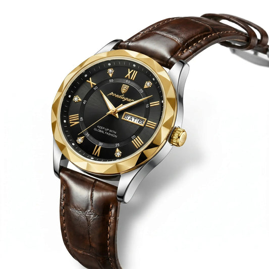 Majestic Leather 41mm Watch | Vayllor