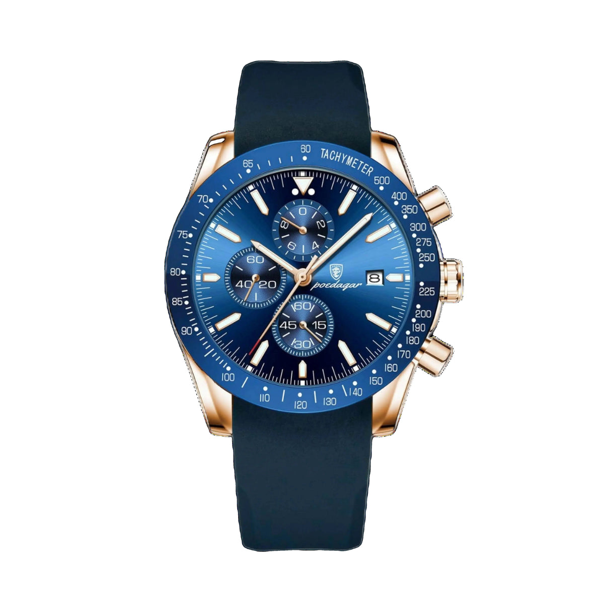 Falcon 41mm Watch, Rose Gold Ocean | Vayllor