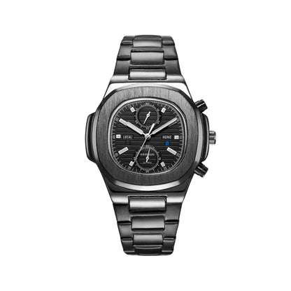 Nautic Chrono 41mm Watch, Obsidian - Iron | Vayllor