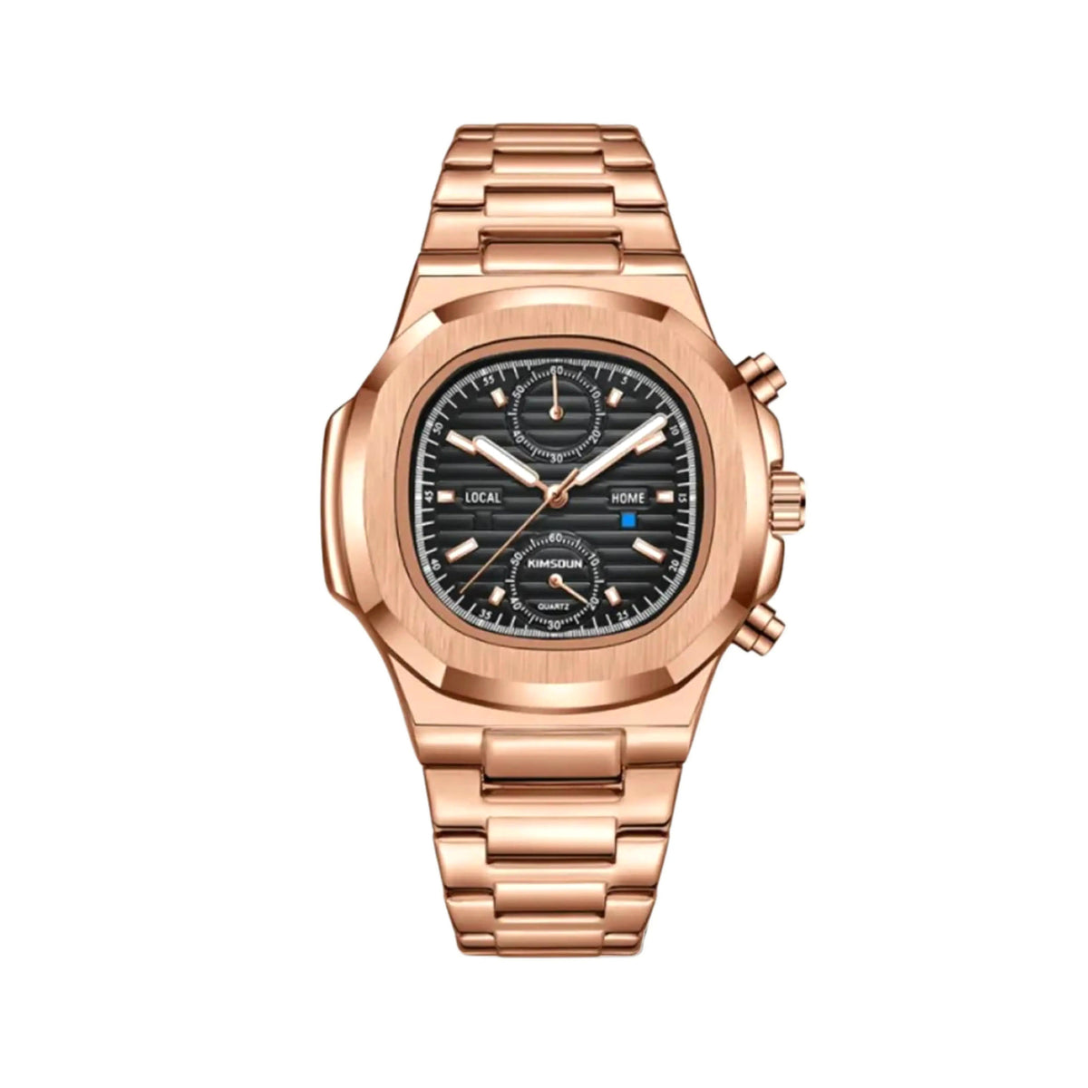 Nautic Chrono 41mm Watch, Rose Gold - Iron | Vayllor