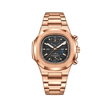 Nautic Chrono 41mm Watch, Rose Gold - Iron | Vayllor