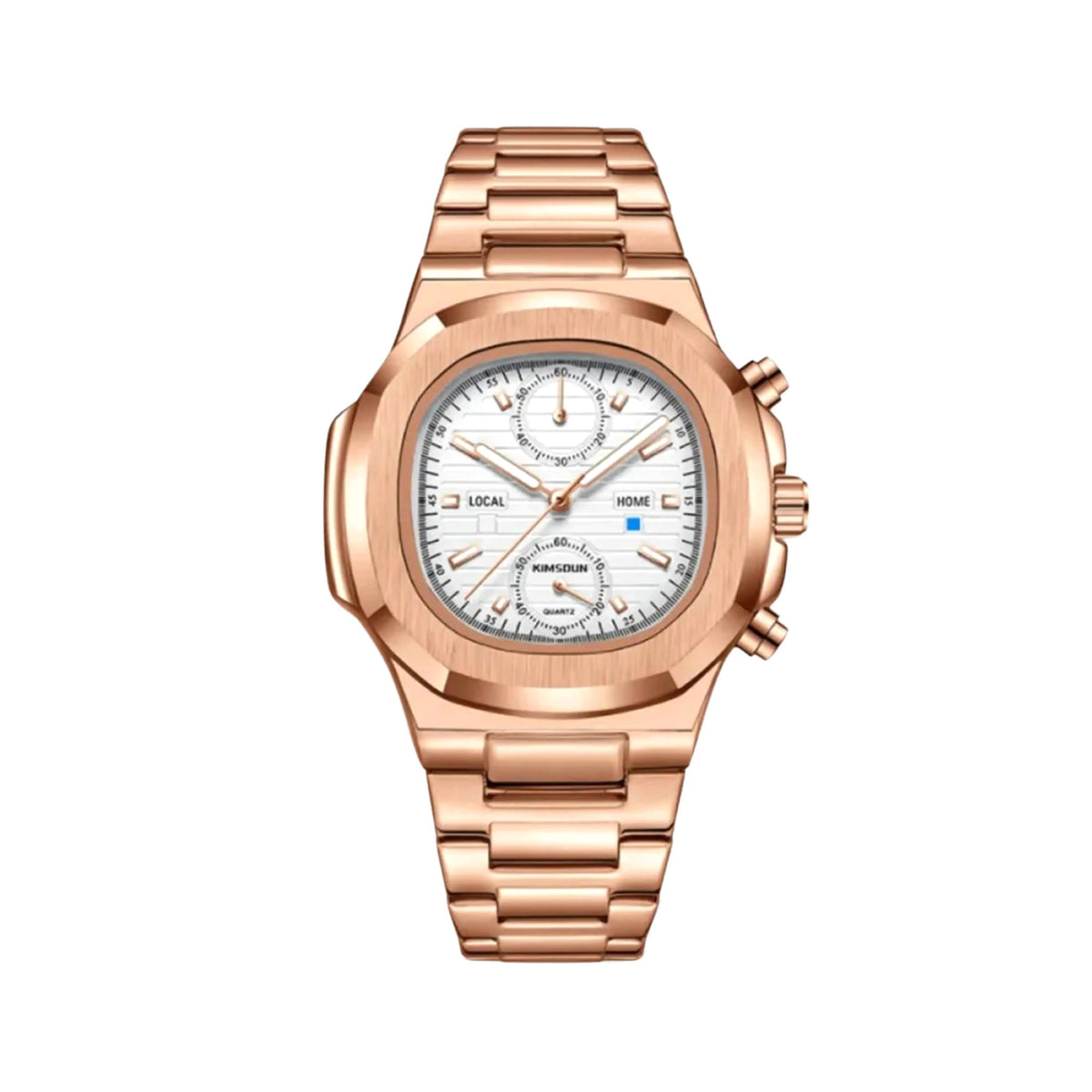 Nautic Chrono 41mm Watch, Rose Gold - Ice | Vayllor