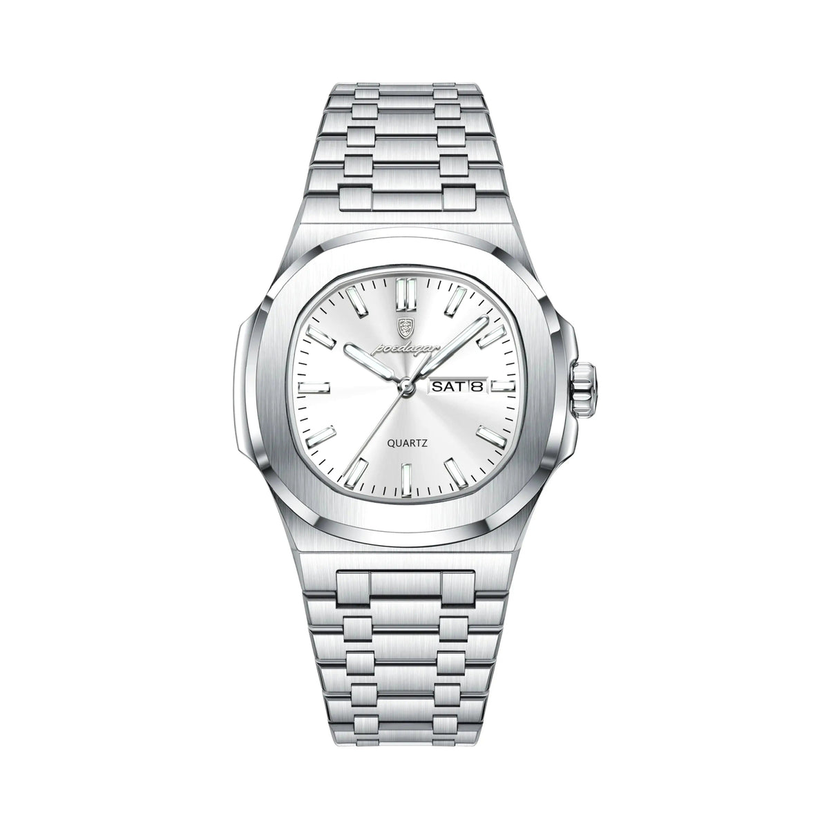 Timora 41mm Watch, Platinum | Vayllor