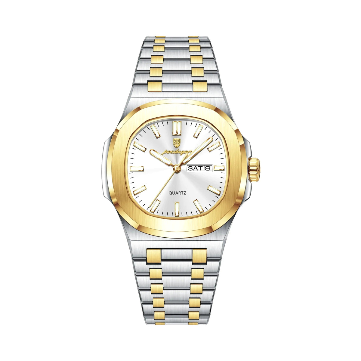 Timora 41mm Watch, Platinum Gold | Vayllor