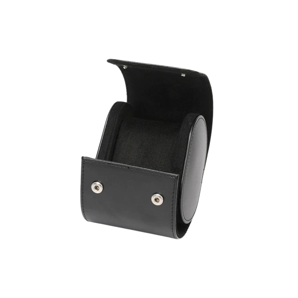 Premium Leather Watch Roll, Single / Black Leather | Vayllor