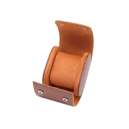 Premium Leather Watch Roll, Single / Brown Leather | Vayllor