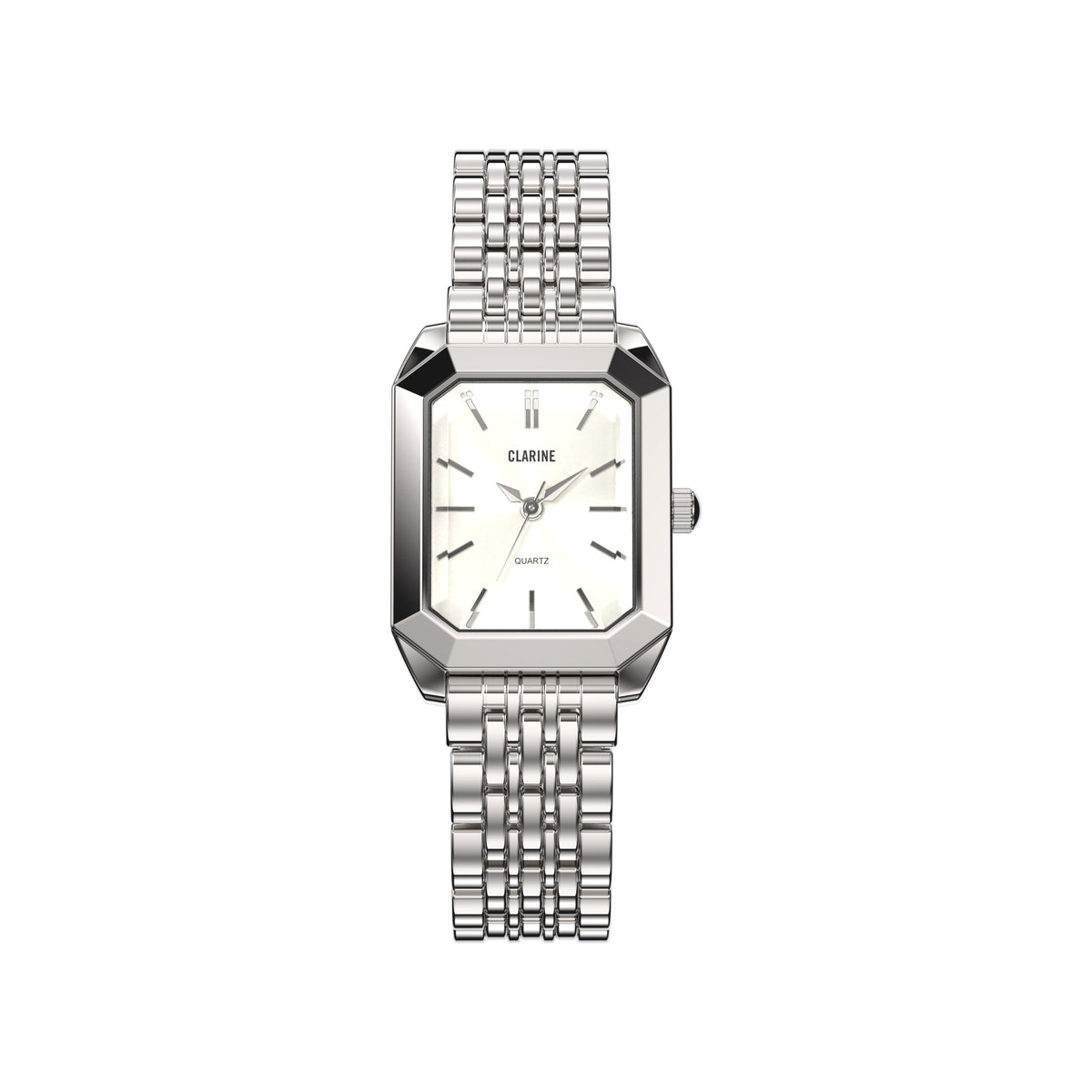Claire de Mains Watch, Premium Stainless Steel / White | Vayllor