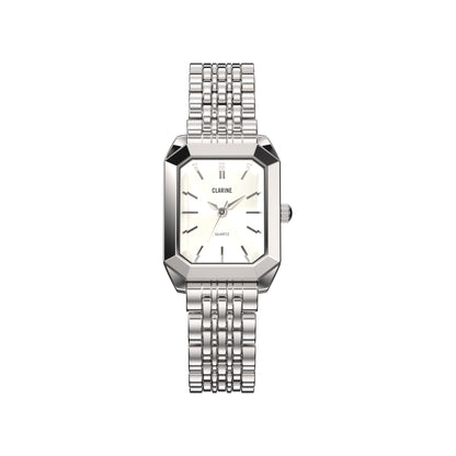 Claire de Mains Watch, Premium Stainless Steel / White | Vayllor