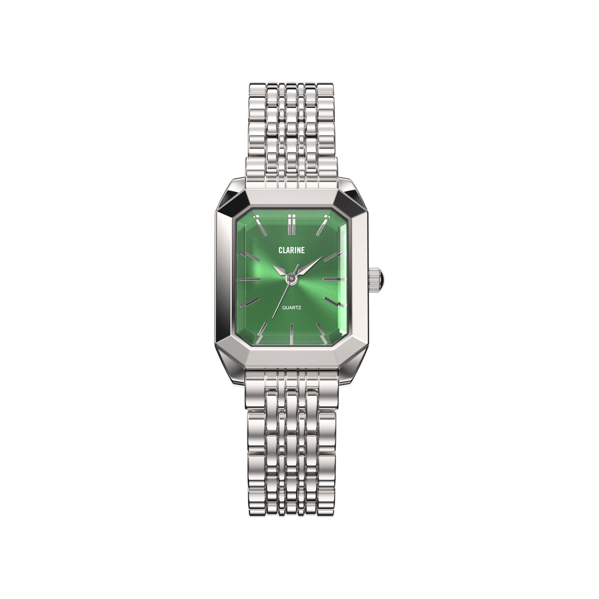 Claire de Mains Watch, Premium Stainless Steel / Green | Vayllor