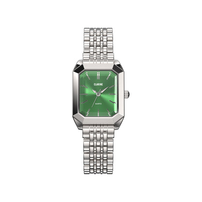 Claire de Mains Watch, Premium Stainless Steel / Green | Vayllor