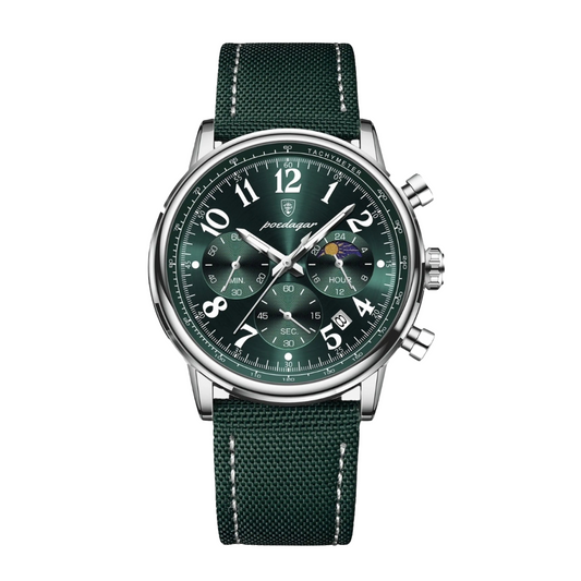 Element 40mm Watch, Silver Emerald | Vayllor