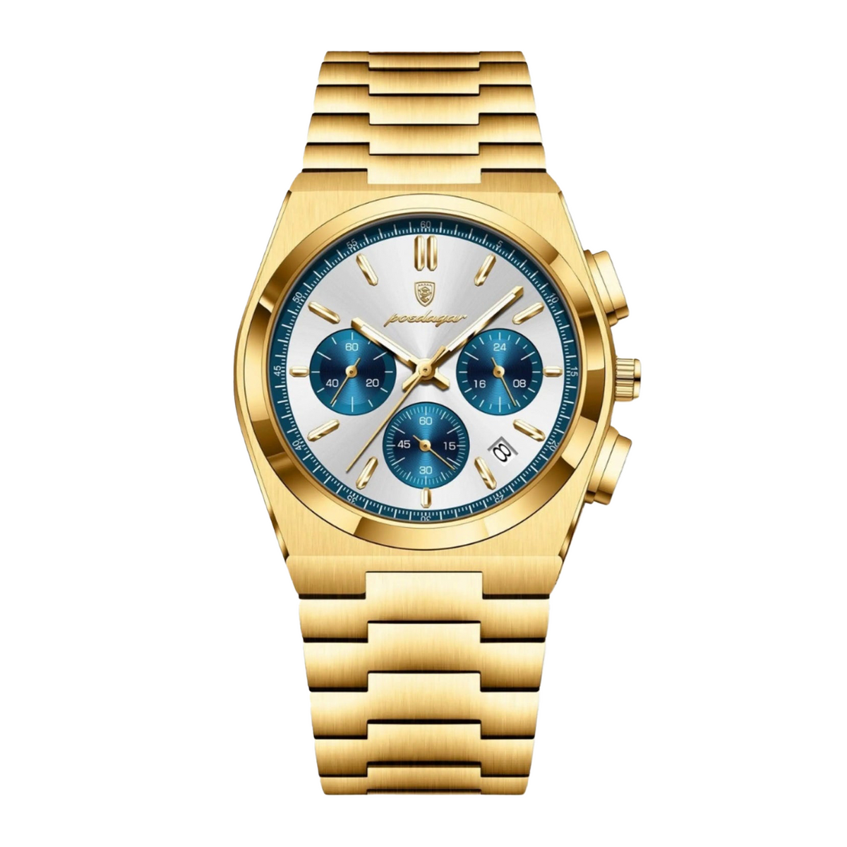 Prestige 40mm Watch, Gold Ocean Steel | Vayllor