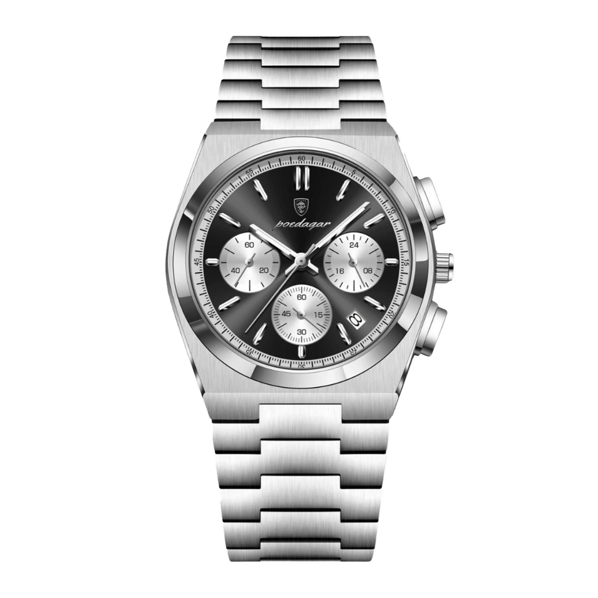 Prestige 40mm Watch, Silver Iron | Vayllor